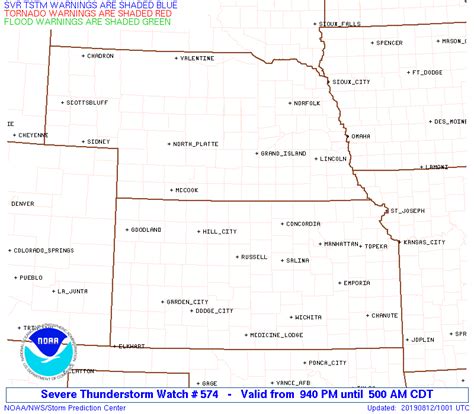 In the event that a severe thunderstorm watch is likely to lead to very destructive winds or hail (usually a major derecho event), enhanced wording with the words particularly dangerous situation (pds) can be added to the watch. Storm Prediction Center PDS Severe Thunderstorm Watch 574