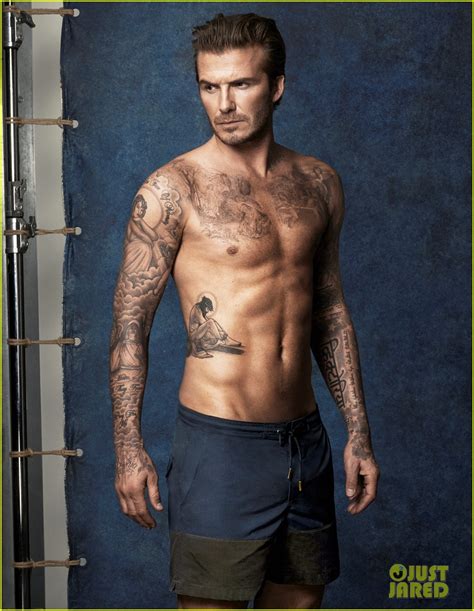 David Beckhams Hot Shirtless Body Is On Display For New Handm Bodywear Swimwear Collection