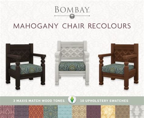 Mahogany Chair Recolours At Simplistic Sims 4 Updates