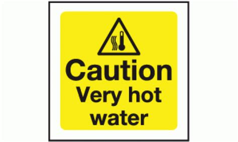 Caution Hot Water Sign Free Printable