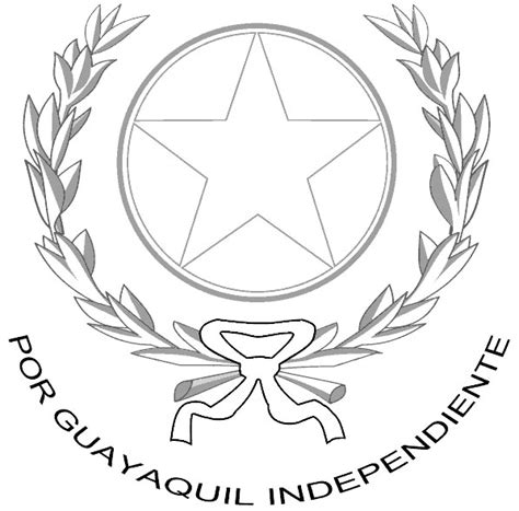 Escudo De Guayaquil Para Colorear