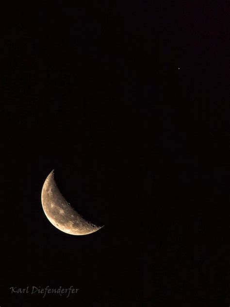 Moon On Its Way To The Eclipse Earthsky Waning Crescent Moon On The