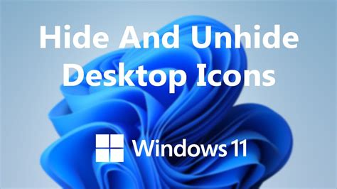 Windows 11 How To Hide Desktop Icons Restore Desktop Icons Youtube
