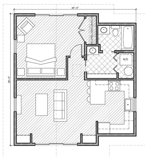 Small House Plans Under 1000 Sq Ft With Garage One Bedroom House