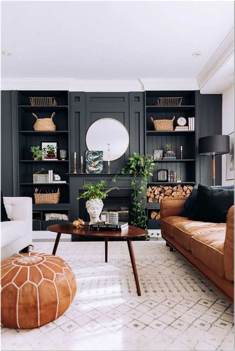 30 Black White Brown Living Room