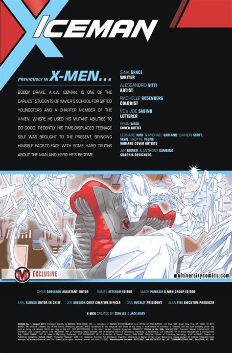 Exclusive Preview Iceman 1 Multiversity Comics