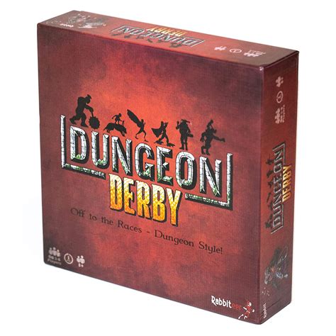 Deluxe Dungeon Derby Board Game A Push Your Luck