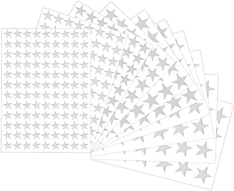 Silver Star Stickers Hqcm 472 Pieces Self Adhesive Star Stickers