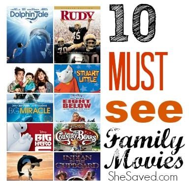 Create a personal list of favourites to watch later on netflix. 10 Must See Family Movies - SheSaved®