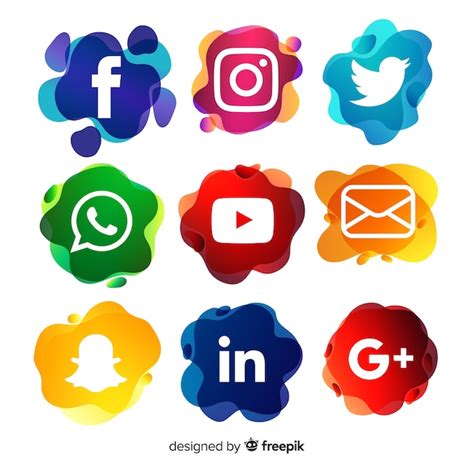 Premium Vector Social Media Logo Collection