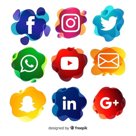 Social Media Logo Collection Free Vector