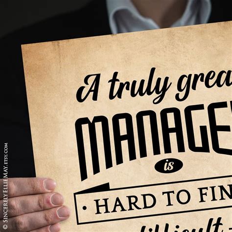 A Truly Great Manager Is Hard To Find Printable Perfect As