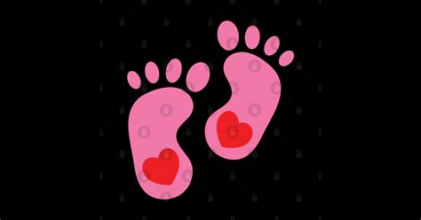 Pink Baby Feet Pink Baby Feet Sticker Teepublic