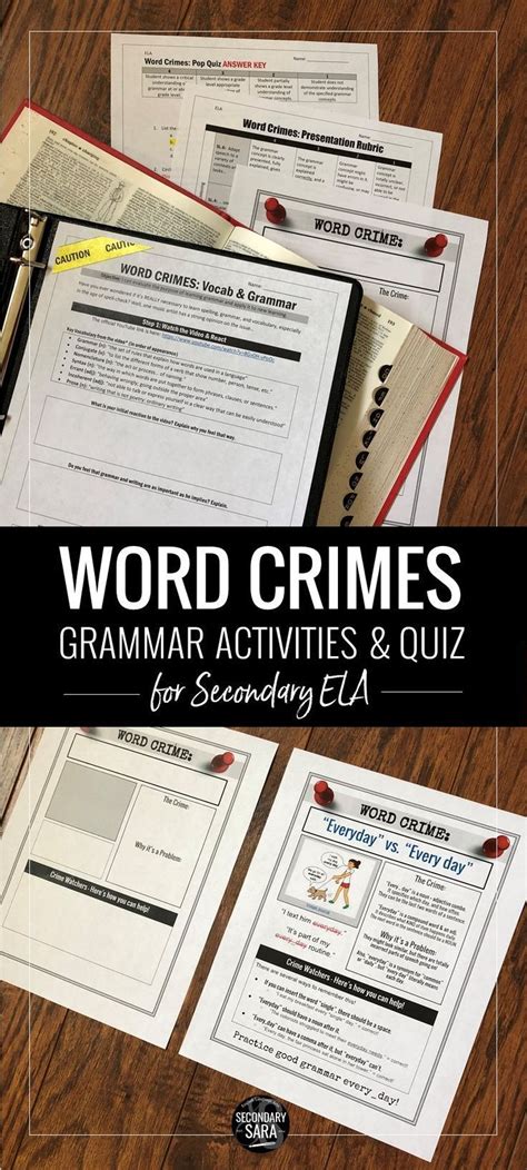 Word Crimes Poster Project And Lesson For The Music Video In 2020