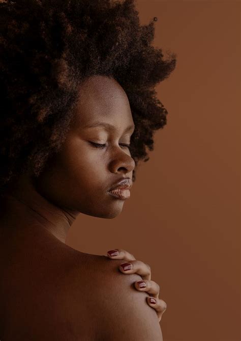 Beautiful Black Woman With Afro Premium Photo Rawpixel