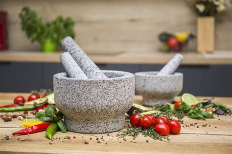 Chefsofi Mortar And Pestle Sets The Standard 6 Inch 2 Cup And The