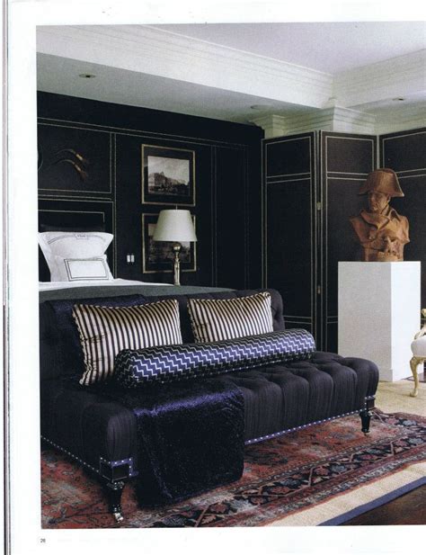 Contrast between bright and dark colors came in perfectly. dark and classy bedroom