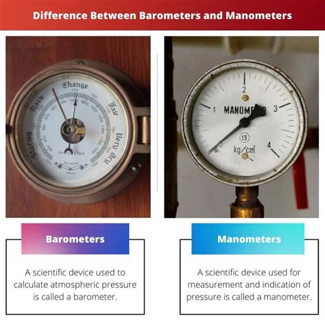 Barometers Vs Manometers Difference And Comparison