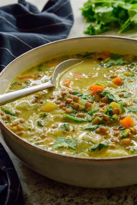 Vegan Curry Lentil Soup The Stingy Vegan