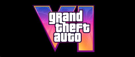 Grand Theft Auto Vi Wallpaper 4k Official Logo Black Background