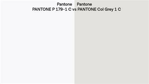 Pantone P 179 1 C Vs PANTONE Col Grey 1 C Side By Side Comparison