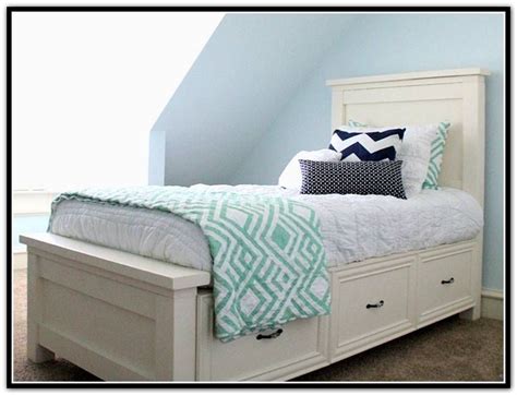 This twin platform bed can surely help you take care of that. More click ... Beds With Drawers Underneath Size Bed ...