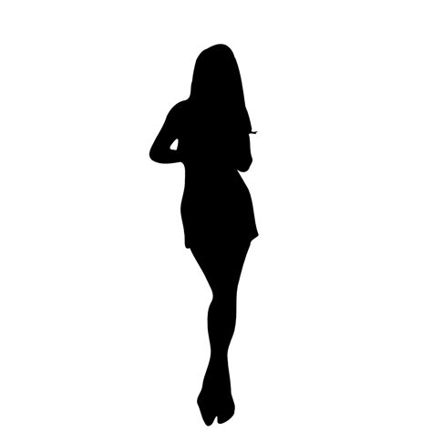 OnlineLabels Clip Art - Woman Silhouette 11 png image