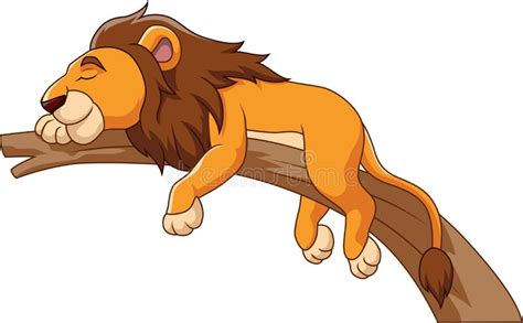 Lion Cartoon Sleeping Stock Illustrations 362 Lion Cartoon Sleeping