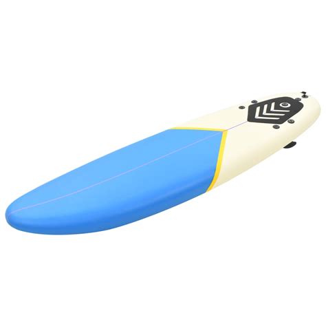 They were invented in ancient hawaii, where they were known as papa he'e nalu in the hawaiian language, they were usually made of wood from local trees, such as koa, and were often over 460 cm (15 ft) in length and extremely heav Surfbrett 170 cm Blau und Creme | Preisvogel