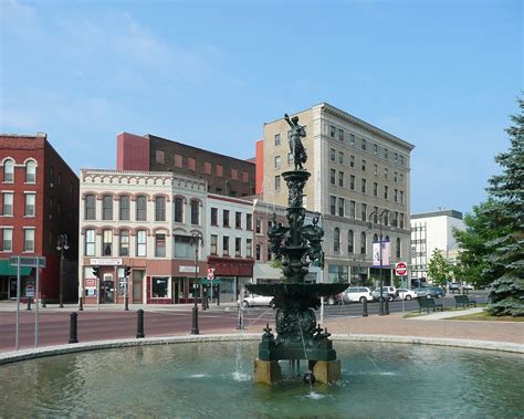 Watertown Ny Fountain The Public Square Historic District Flickr