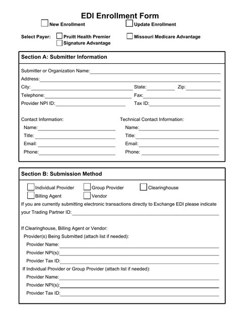 Edi Enrollment Form Allyalign Edi Fill Out Sign Online And