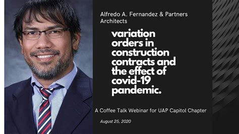 At the same time, consultants like to deliver their projects. Variation Orders in Construction - A webinar Lecture for ...