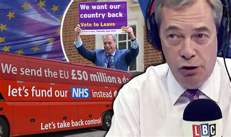 Nigel Farage Savages Lbc Caller Who Accuses Him Of Brexit Lies Uk News Uk