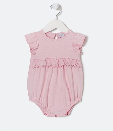 Body Infantil Texturizado Babadinhos Tam 0 A 18 Meses Rosa