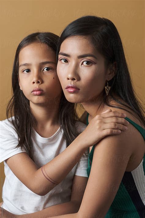 Beautiful Asian Mom And Kid Portrait By Stocksy Contributor