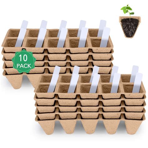 Buy Seed Starter Tray Seedling Starter Peat Pots Kits Biodegradable