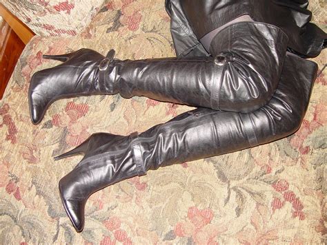 Ebay Leather Nicely Modeled Vintage Thigh Boots Sell Well