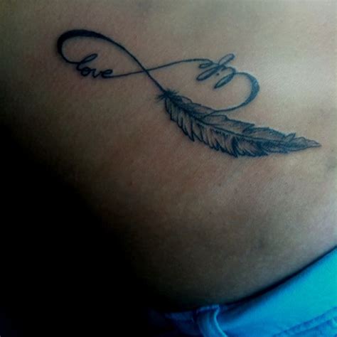 Infinity Feather Tattoo Infinity Tattoo With Feather Infinity Love