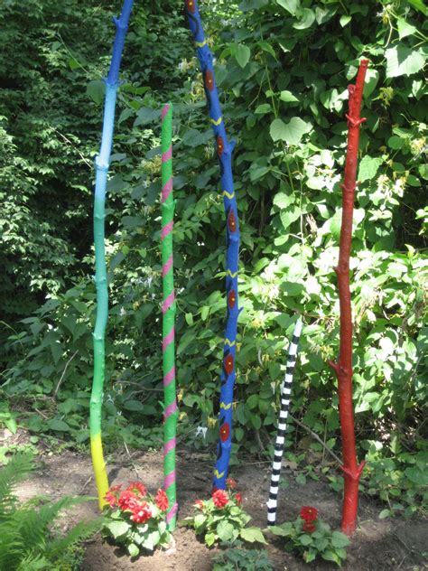 Painting Sticks For Art In The Garden Back Yard Ideas Pinterest