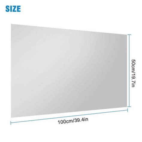 50x100cm Self Adhesive Mirror Reflective Wall Sticker Film Paper Kitchen Decor Ebay