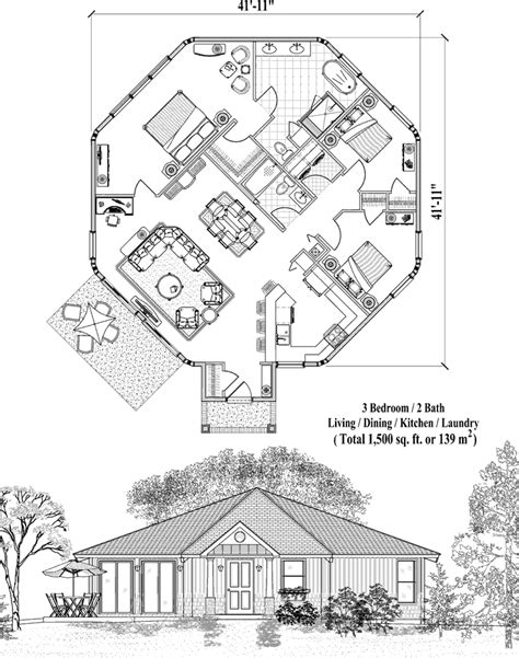 Https://tommynaija.com/home Design/1500 Square Foot Patio Home Floor Plan