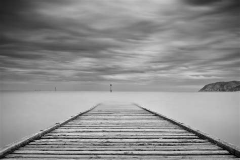 1920x1080 Resolution Grayscale Photography Of Wooden Dock Hd