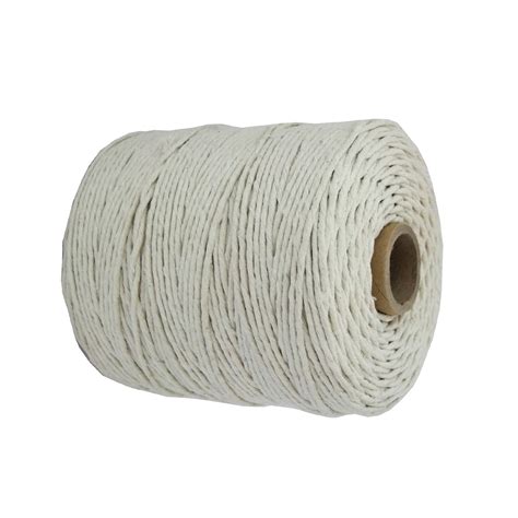 4mm Cotton White Natural Twinestring Size 0 Pack Of 6 X 75m