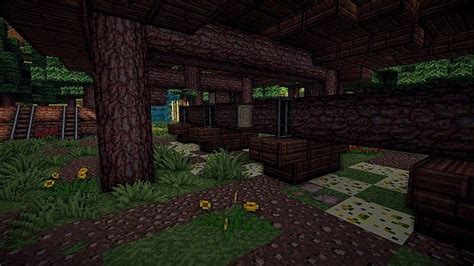 Easy minecraft building system with 5x5 house. Woodcutter's house and sawmill Minecraft Map