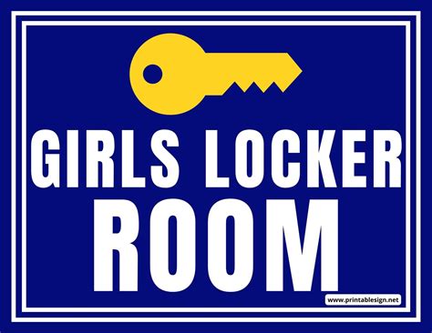 girls locker room sign free download