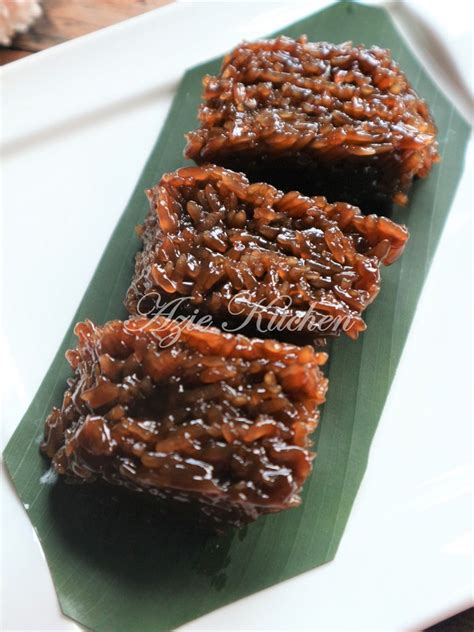 Saje tak mau warna, tu namanya lopes pulut tok aji. Kuih Pulut Wajik aka Nasi Manis Yang Sangat Sedap - Azie ...