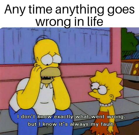 Anytime Anything Goes Wrong In Life The Simpsons Know Your Meme