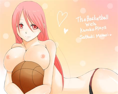 Rule 34 1girls Basketball Ball Big Breasts Breasts Female Kuroko No Basuke Long Hair Momoi