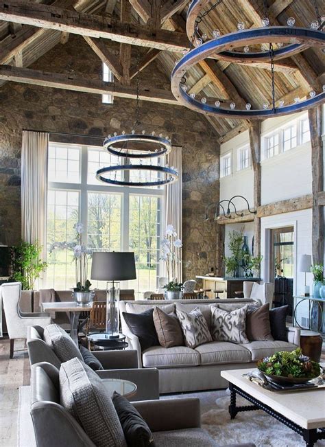 Beautiful Mediterranean style grey and beige living room ...