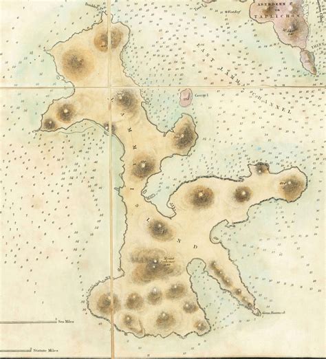 The First Map Of Hong Kong 1843 Old Admiralty Navy Chart Kowloon